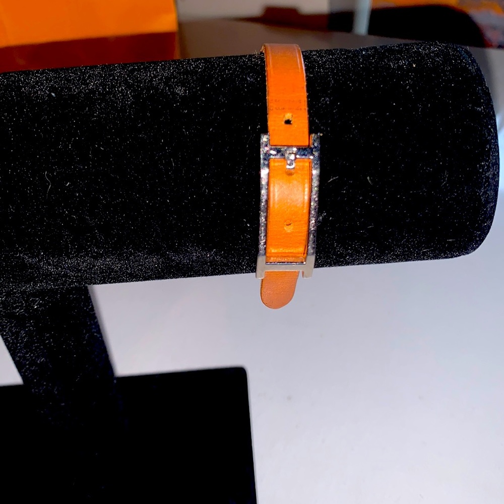 Hermès Paris Behapi single tour leather bracelet